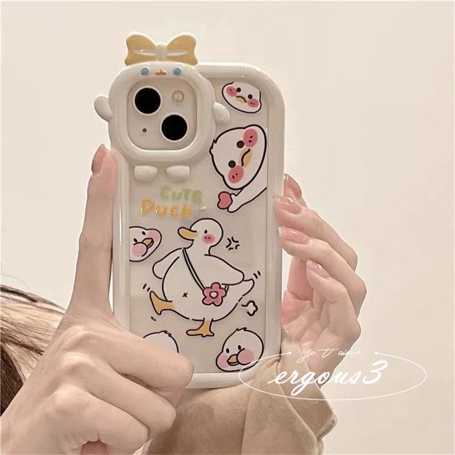 Ốp Điện Thoại Mềm Hình Vịt Cho Vivo Y12s Y12A Y20 Y20S Y20i Y21 Y21s Y33s Y02s Y16 Y19 Y15A Y15S Y1s Y91C Y91i Y35 T1X Y17 Y15 Y12 Y22 Y22S Y02 V23e V25 V23 V20Pro Y33T Y50 Y30i S1 Y20G Y30G