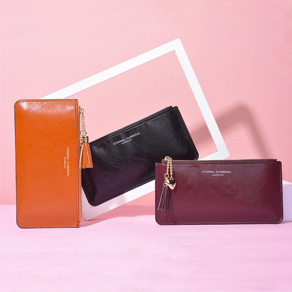 Ví Da Nhiều Ngăn Đựng Tiền Xu Và Thẻ 1 Ngăn Thời Trang Nữ
