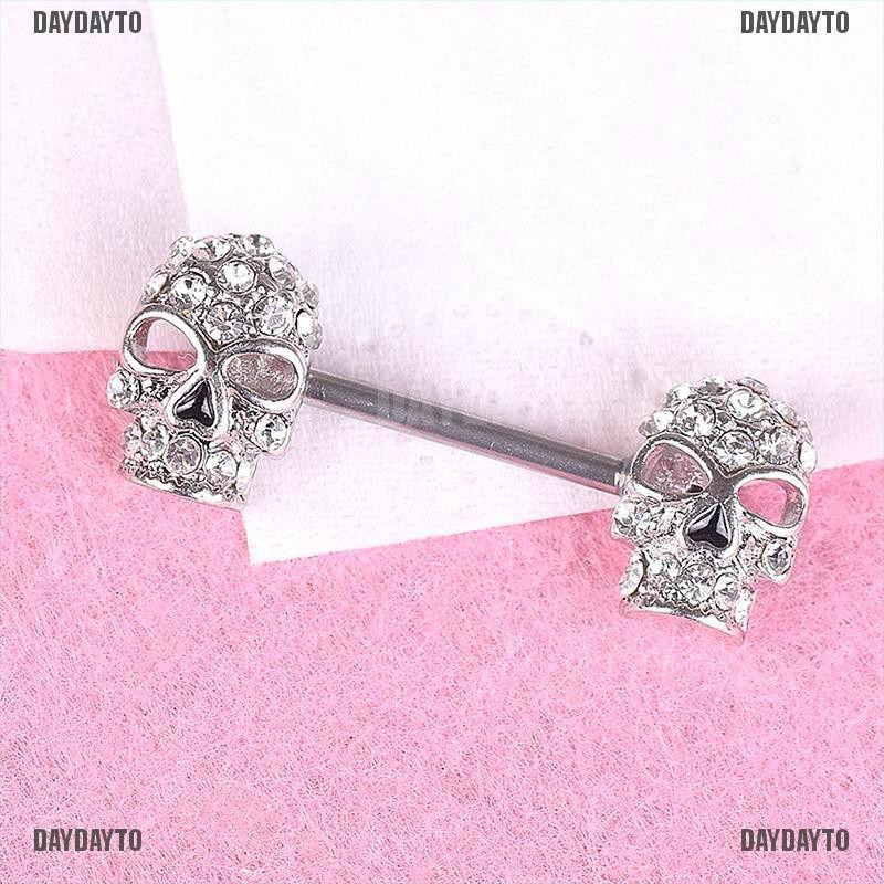 1 Nhẫn Hình Đầu Lâu Pha Lê Gợi Cảm