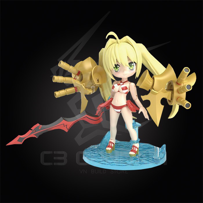 MÔ HÌNH BANDAI PETITRITS FGO 02 CASTER/NERO CLAUDIUS FATE GRAND ORDER