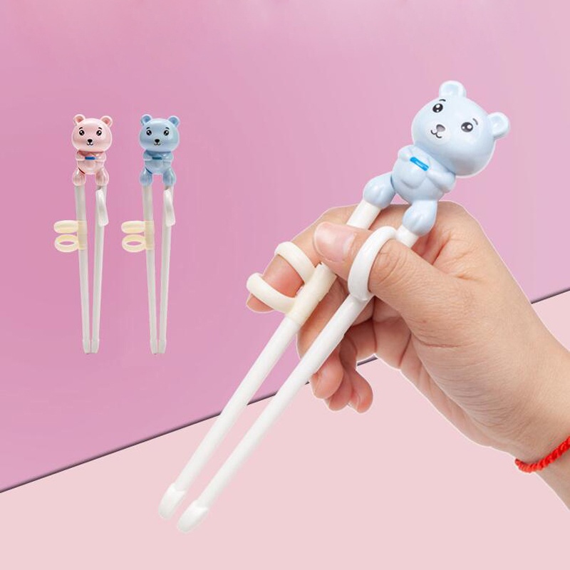 Đũa Tập Ăn Họa Tiết Hoạt Hình Dễ Thương Có Thể Tái Sử Dụng Cho Bé