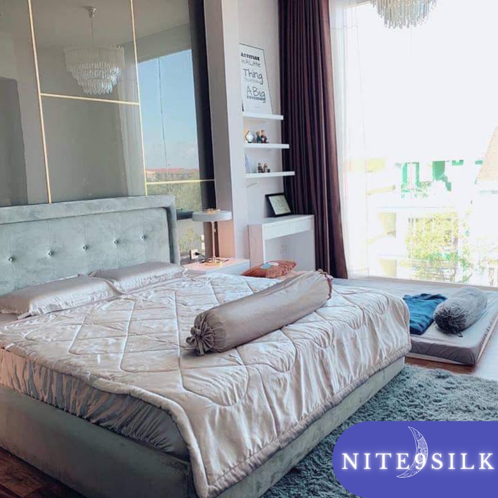 [35x100] Vỏ gối ôm lụa cao cấp, mềm mượt, mát mẻ, sang trọng - Nite9 Silk | BigBuy360 - bigbuy360.vn
