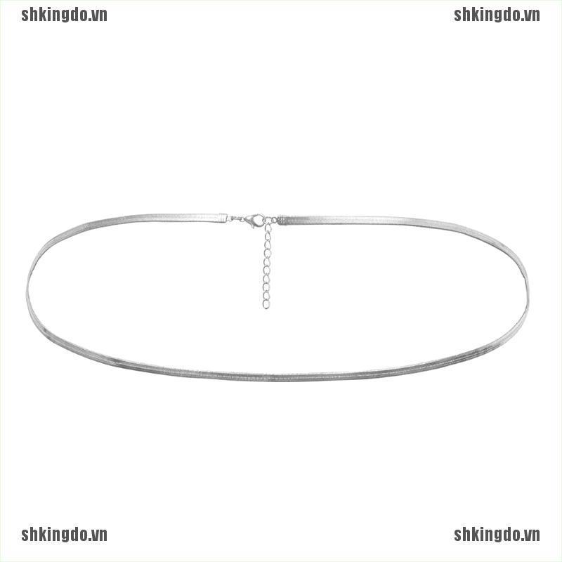 Dây đeo eo bằng kim loại hình xương rắn phong cách Punk thời trang dành cho nữ