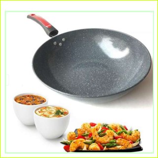 Chảo đá chống dính sâu lòng dùng cho cả bếp từ size 28