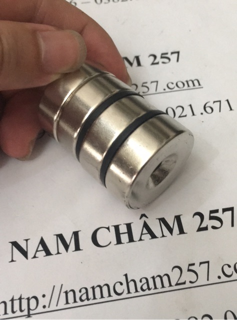 [Xả Kho] Nam châm viên đất hiếm 30x10 lỗ vát 6mm