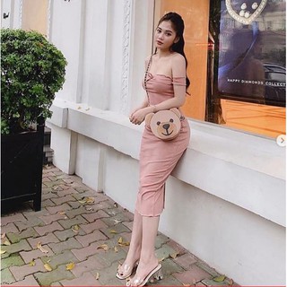 Đầm body trể vai bèo
