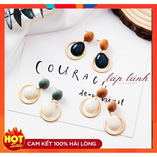 [Có sẵn] BÔNG TAI KHUYÊN TAI PASTEL NHIỀU MÀU KẸO NGỌT PHONG CÁCH BOHEMIAN DU MỤC CÁ TÍNH BT57