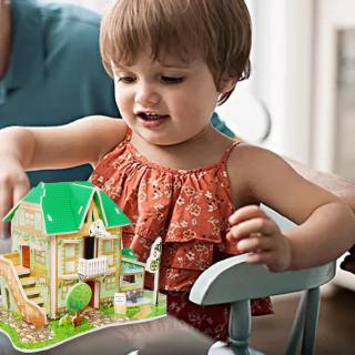 Bộ đồ chơi xếp hình ngôi nhà bằng giấy