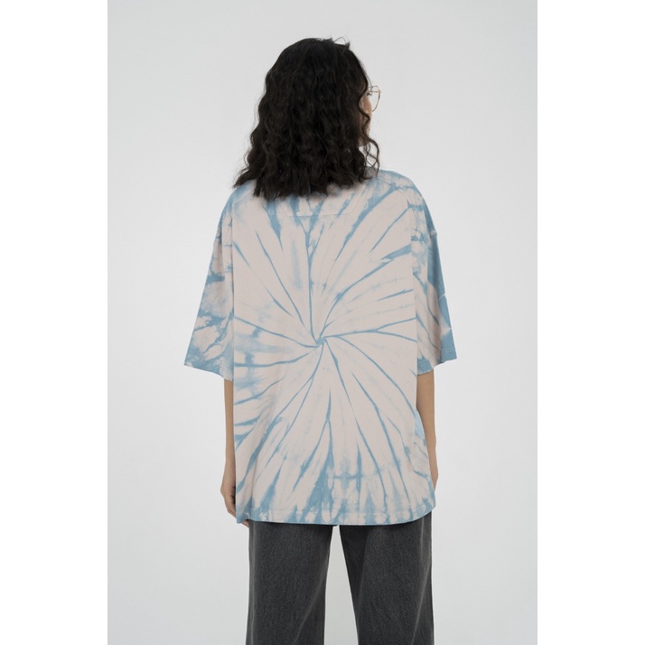 Áo Thun BOO Unisex Dáng Oversized Vải Tie Dye Họa Tiết Hippy Logo BOOLAAB