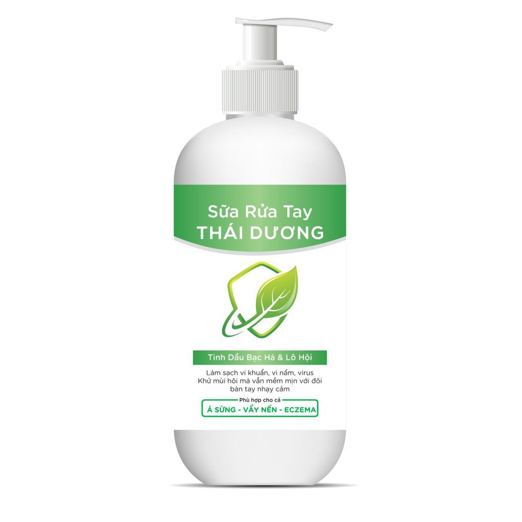 Sữa rửa tay Thái Dương diệt khuẩn, khử mùi hôi, á sừng, vẩy nến, eczema (chai 480ml)