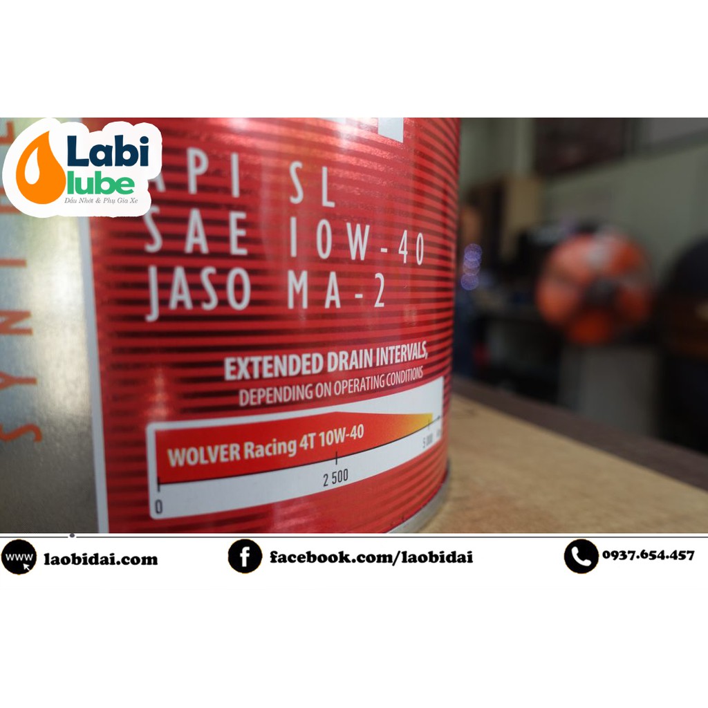 Bán 1,4 Lít - Nhớt Wolver Racing 4T 10w40 - Nhớt Bình Dân Giúp Động Cơ Xe Máy Luôn Êm Mát - Nhập Khẩu Từ Đức, Labi Lube