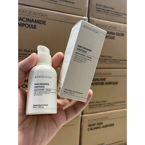 [Hcm]Tinh Chất Dưỡng Trắng Giảm Mụn Niacinamide Ampoule Boom De Ah Dah 50Ml