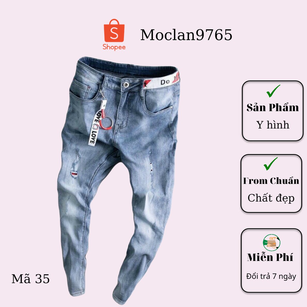 Quần jean nam cao cấp, chất liệu bò ( jean ) mềm mịn, from chuẩn, có nhiều mẫu đi kèm Moclan30