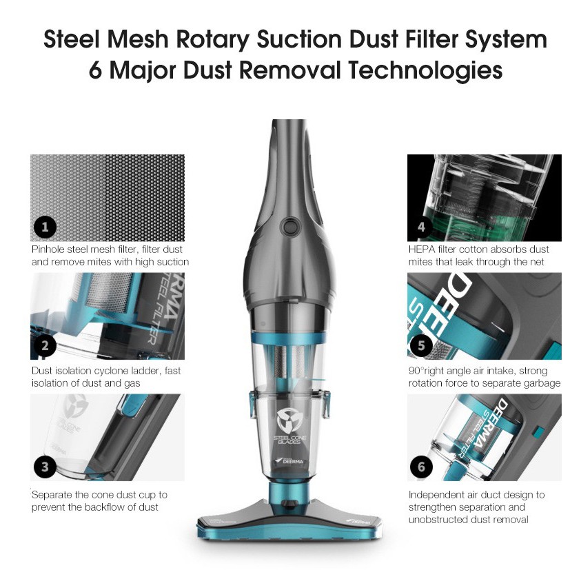 Máy hút bụi gia đình Deerma DX900 / DX920 14000Pa