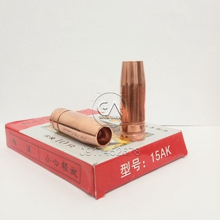 Chụp khí súng hàn mig 15AK đồng đỏ (tốt), hộp 10 cái