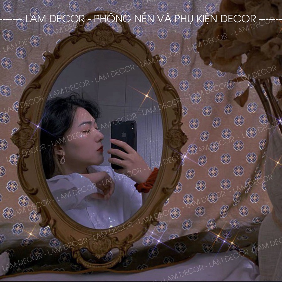 Mirror Tray - Khay gương vintage và sang trọng