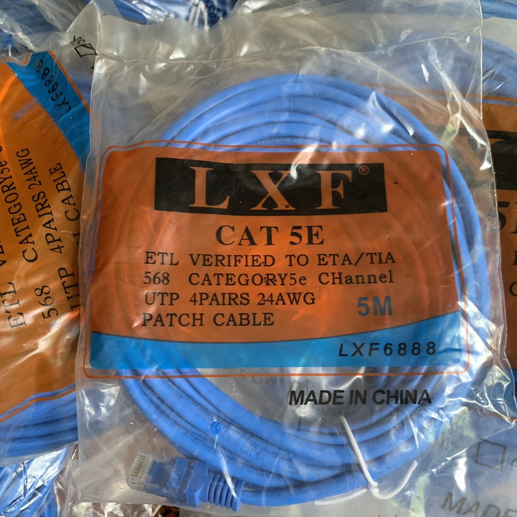Cable Lan 💎𝓕𝓡𝓔𝓔𝓢𝓗𝓘𝓟💎Cáp mạng Lan UTP Cat 5E Bấm Sẵn 3M 5M 10M 15M 20M 25M 35M 45M 50M  SPTECH COMPUTER