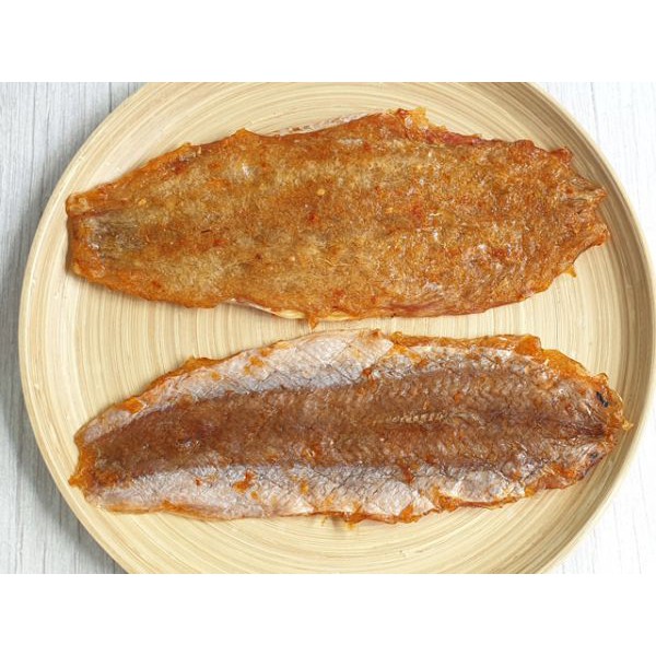 Khô cá mối loại đặc biệt ướp tẩm đường- ớt- tiêu tự nhiên.KHÔNG chứa phẩm màu-đặc sản Cà Mau.Thịt dày dẻo ngon