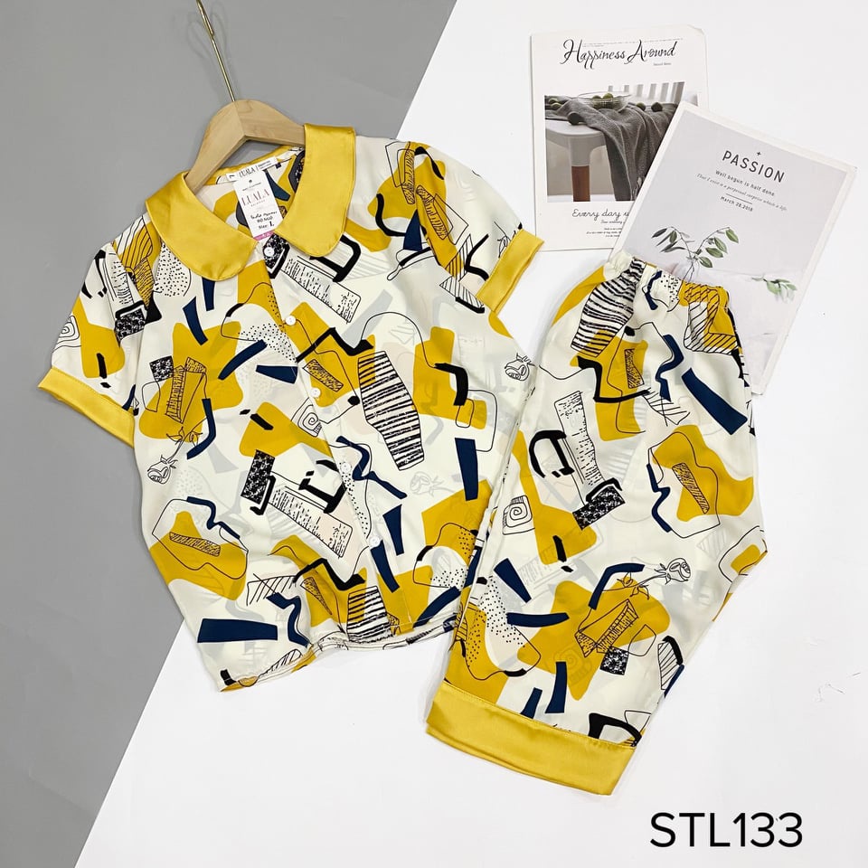 Bộ Pijama lửng mặt nhà chất Mango cao cấp có size | BigBuy360 - bigbuy360.vn