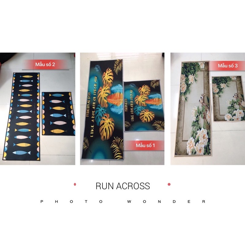 BỘ 2 THẢM BẾP 3D SIÊU XINH
