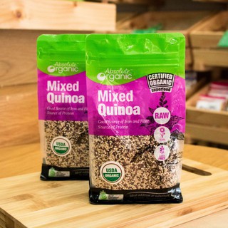 Hạt diêm mạch Quinoa Mix Absolute Organic 400 gram của Úc date 03 2023