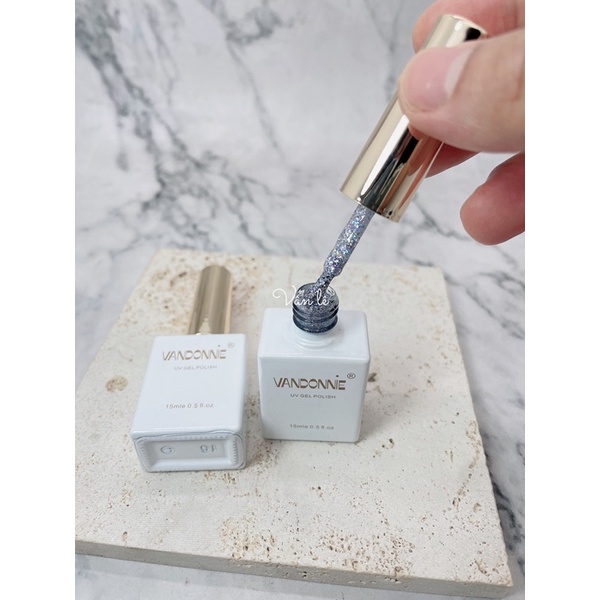 sơn gel vandonnie nhũ 7 màu đỏ tuyết các màu siêu hot