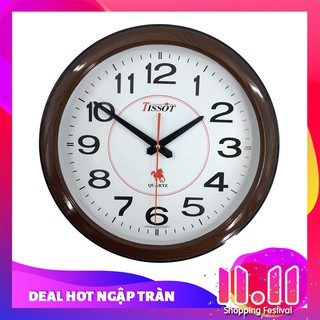 Đồng hồ treo tường hình tròn giã gỗ Vati s35 - cực sang trọng