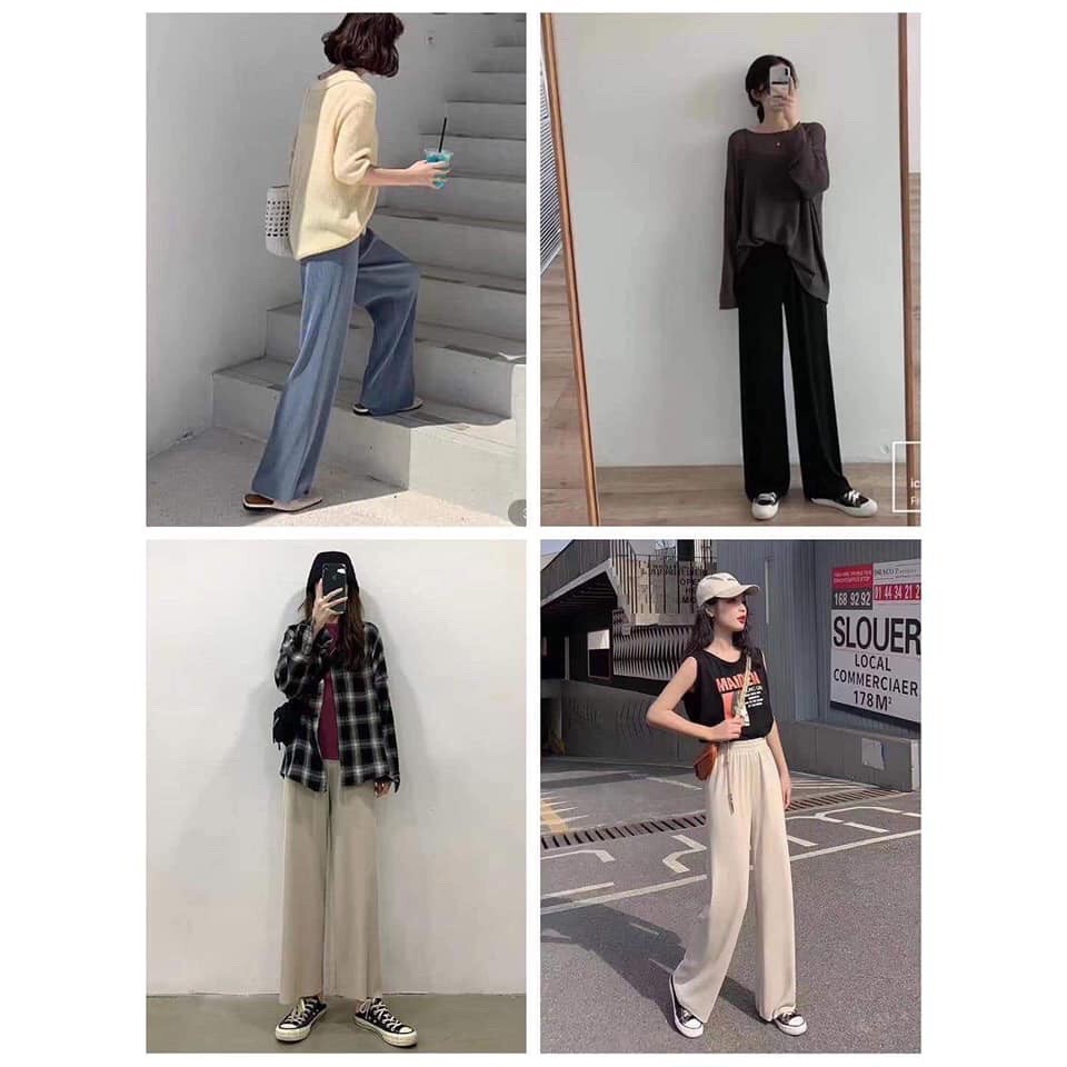 Quần xuông tăm xuất xịn phong cách hàn quốc HT0012 | BigBuy360 - bigbuy360.vn