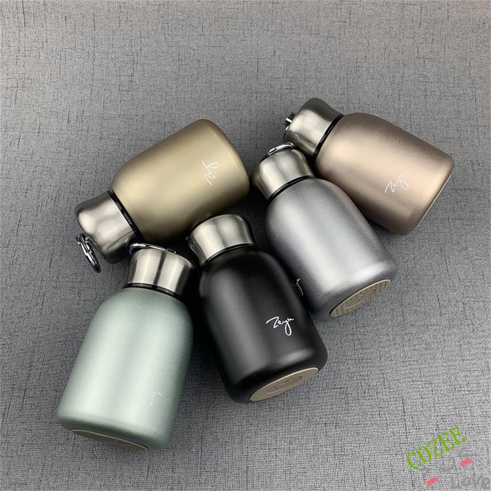 Bình Nước Giữ Nhiệt Mini Hai Lớp Bằng Thép Không Gỉ 304 Dung Tích 300ml