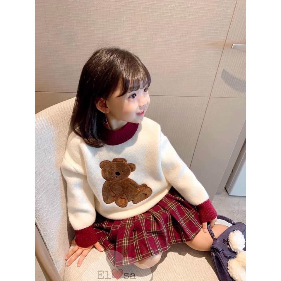 Váy bé gái _ Sét váy dạ gấu 🐻🐻 - VBG-dạ-gấu 2021