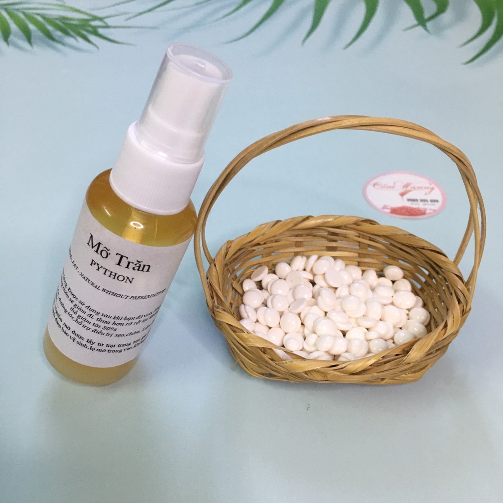 [Sáp Wax cho lông Cứng Lông Tơ Lông Mọc Ngược] Combo Sáp Tẩy Lông Hạt Đậu Hard Wax Beans Cao Cấp + Mỡ Trăn