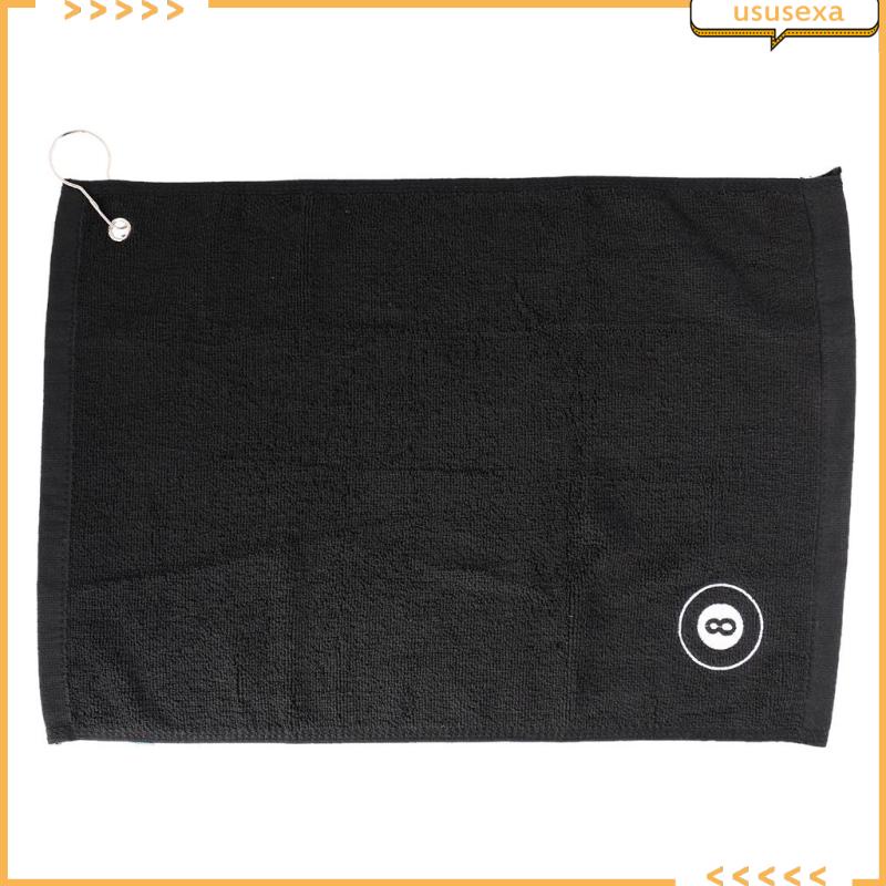 Khăn Tắm Cotton 8 Bóng Màu Đen Có Móc Kẹp Kim Loại