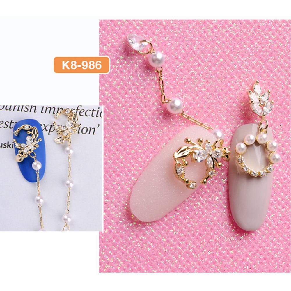 Móng Tay 3D CABEZA|Phụ Kiện Trang Trí Móng Tay Bằng Kim Loại Lấp Lánh Sang Trọng
