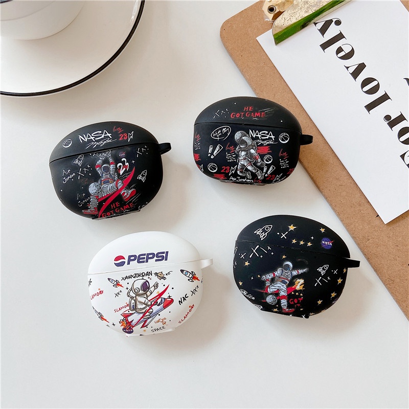 Sẵn Sàng! Vỏ Bảo Vệ Hộp Sạc Tai Nghe OPPO Enco Air 2 Mềm Hình Phi Hành Gia Nasa