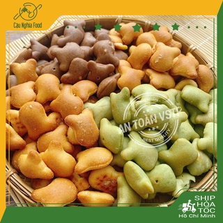 1kg Bánh Gấu Nhân Kem Sữa và Mix 3 Vị SIÊU BỰ: Kem Truyền Thống, Chùm Ngây, Socola