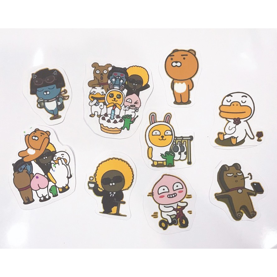 sticker bé đào cắt rời size to SCI13 có bao giấy cute dễ thương bullet journal