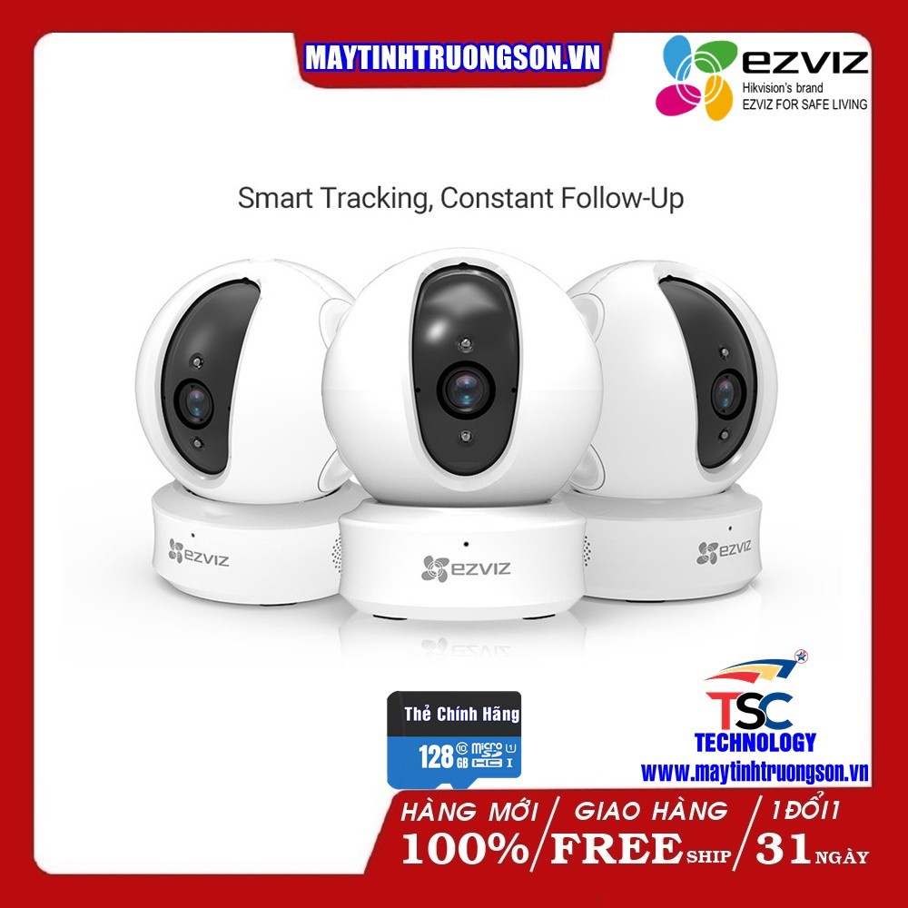 Camera IP Wifi EZVIZ CS-CV246/ 1MP & CS-C6N 2MP | Chính Hãng Kèm Thẻ Lưu Trữ 128Gb