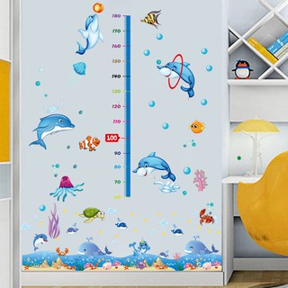 Combo 2 decal dán tường đại dương cá cho bé - Mẫu mới