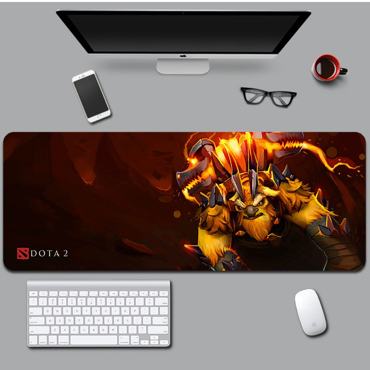 Bàn di chuột/Lót chuột máy tính khổ lớn Dota 2 bằng cao su tự nhiên siêu mịn, siêu bền, họa tiết trang trí đẹp mắt