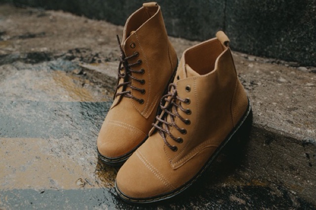 Giày Da lộn🎁FREESHIP🎁GIẢM 10K🎁Giày Nam Da Lộn Chống Nước, DÁNG BOOT, CAO CỔ | BigBuy360 - bigbuy360.vn