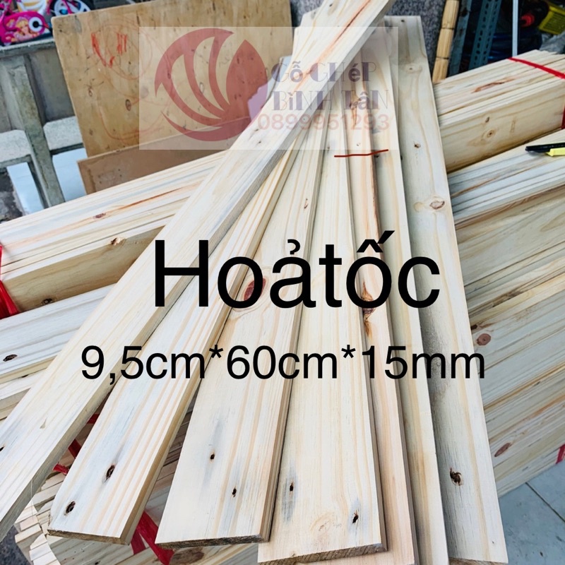 Gỗ thông pallet bào 4 mặt r9,5cm *d60cm*dày1,5cm