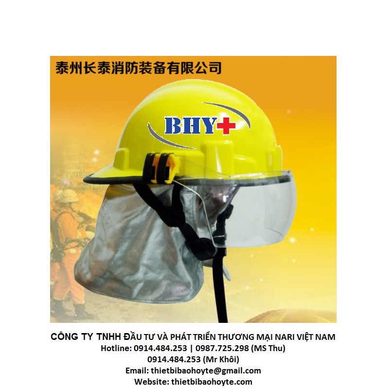 Mũ chống cháy màu vàng - Mũ chữa cháy chất lượng cao
