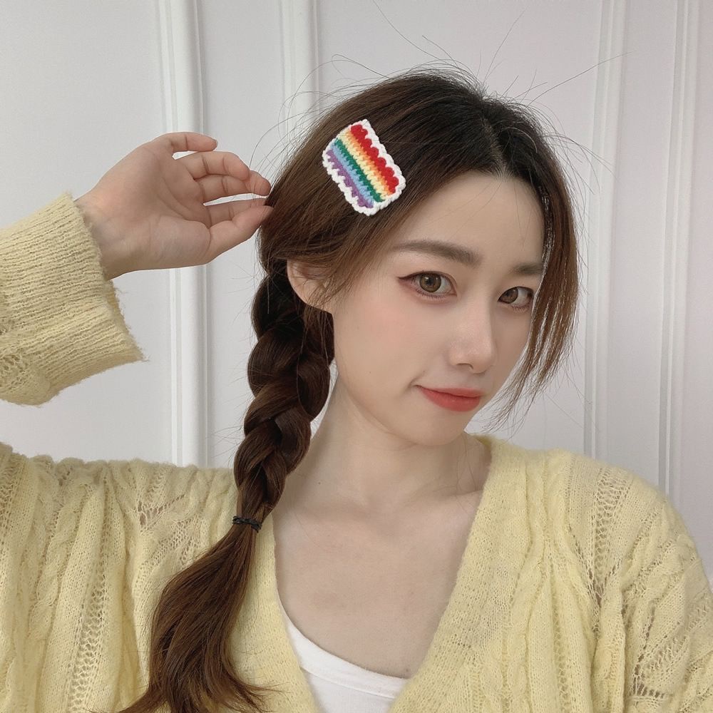 Kẹp Tóc Hình Hoa Nhiều Màu Sắc Dễ Thương Phong Cách Hàn Quốc Cho Nữ