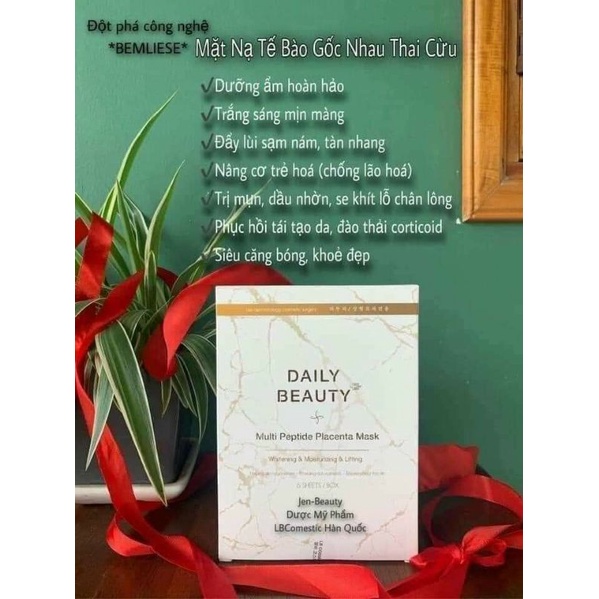 Mặt Nạ Nhau Thai Cừu Hàn Quốc Multi Peptide Placenta Mask