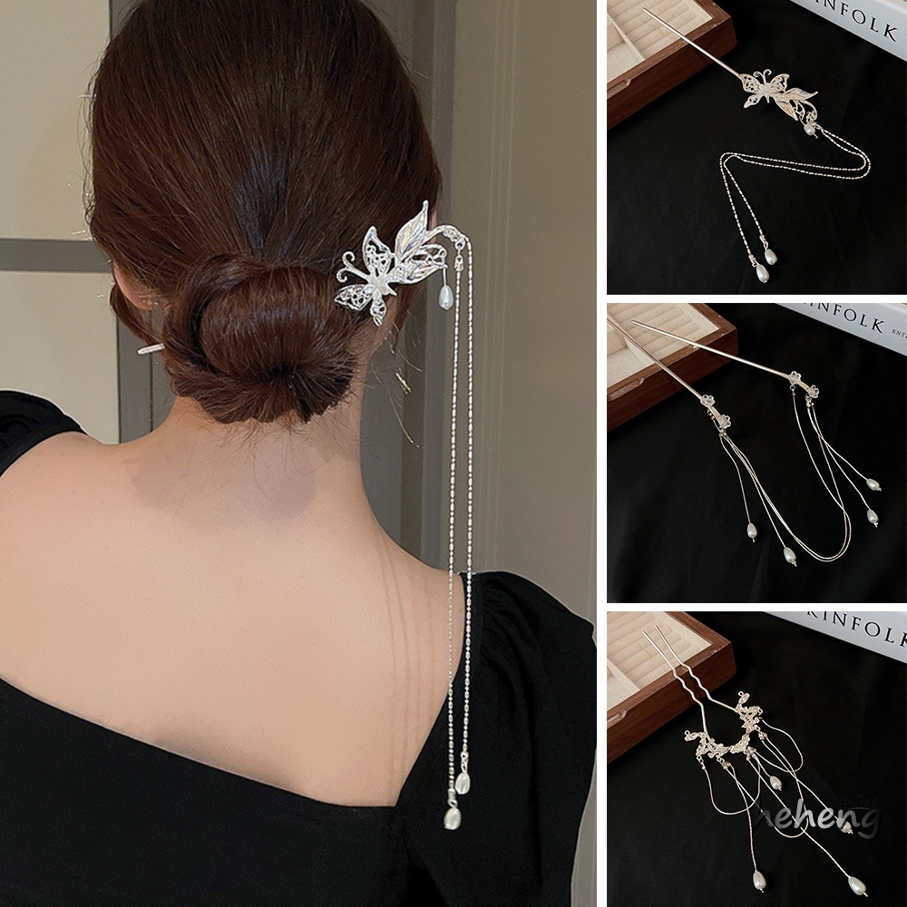 Trâm Cài Tóc Trung Hoa Đính Ngọc Trai Thời Trang Cho Nữ