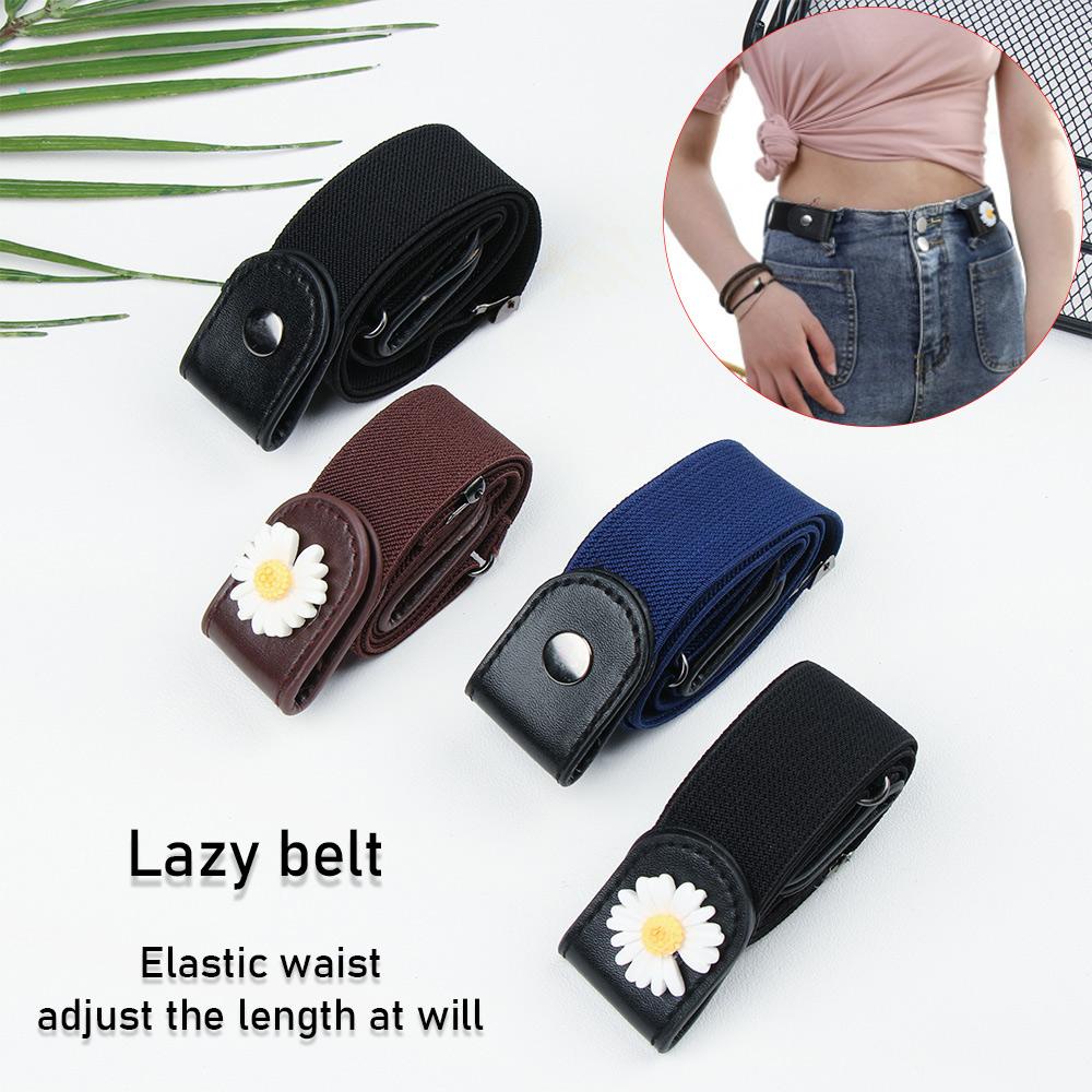 CACTU Thắt Lưng Không Khóa Chất Liệu Co Giãn Tốt Kiểu Dáng Đơn Giản Thời Trang