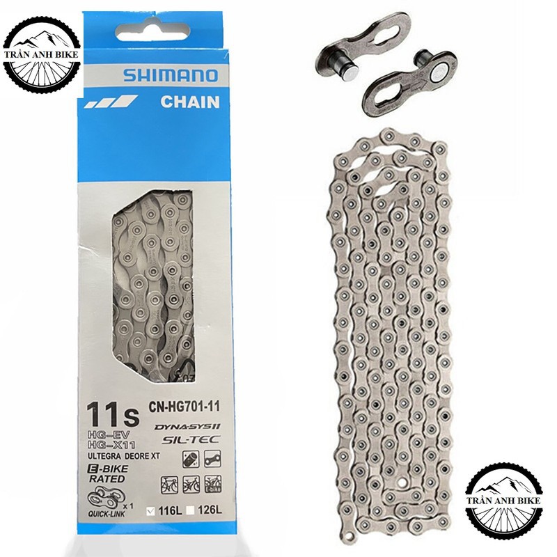 Xích sên xe đạp Shimano Ultegra CN - HG701 11 Speed - Quick Link - Fullbox Hàng Chính Hãng