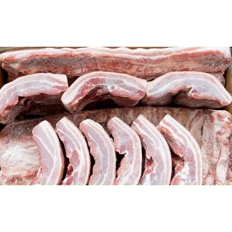 Ba chỉ lợn nhập khẩu Nga 1kg💥SIÊU NẠC💥loại 1 rút sườn thơm ngon xuất xứ rõ ràng