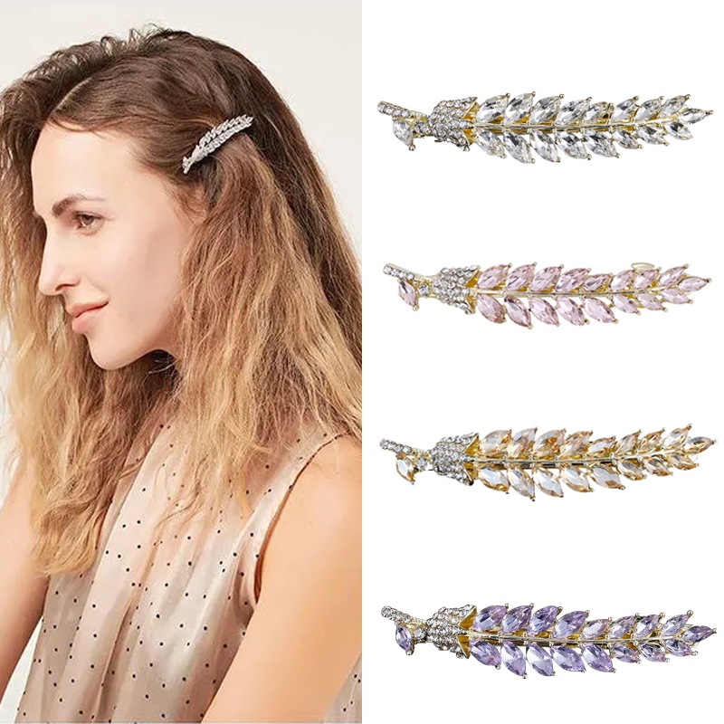 Kẹp tóc đính đá sang trọng thời trang cho nữ