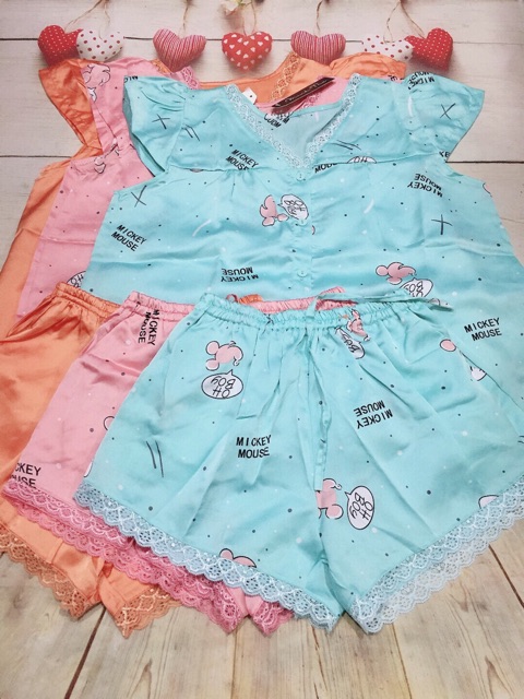 [XẢ KHO] Bộ Lụa Cộc Mặc Nhà Thoáng Mát Đẹp Mê Ly